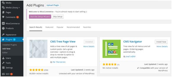 Design a Website: Dashboard Pages Tree View.