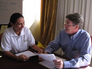 Tim Magee in a nonprofit coaching program with a nonprofit program client.